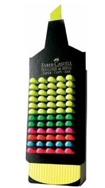 Faber-Castell 154833 Синий, Зеленый, Оранжевый, Розовый, Красный, Желтый 60шт маркер