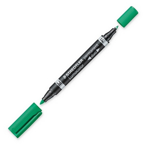 Staedtler Lumocolor Duo Fine/Bullet tip Green 1pc(s) permanent marker