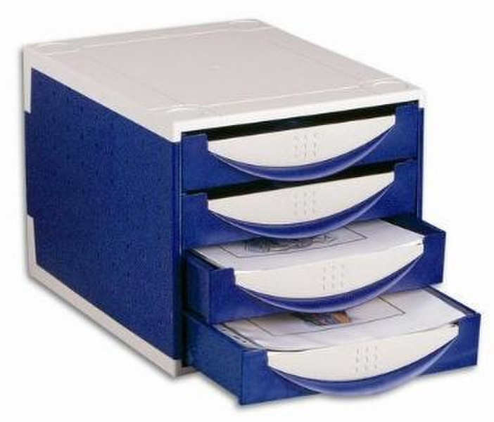 Fellowes 40045A Plastic Blue,Grey desk tray