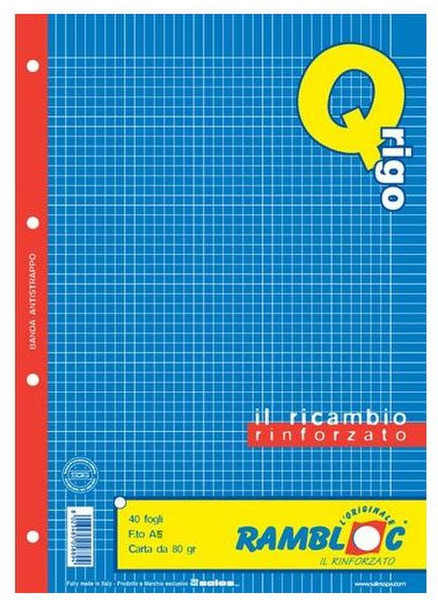 Rambloc 90524039S A5 40sheets Blue,Red,Yellow writing notebook