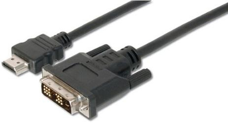 ITB 10m HDMI/DVI-D M/M 10m HDMI DVI-D Black video cable adapter