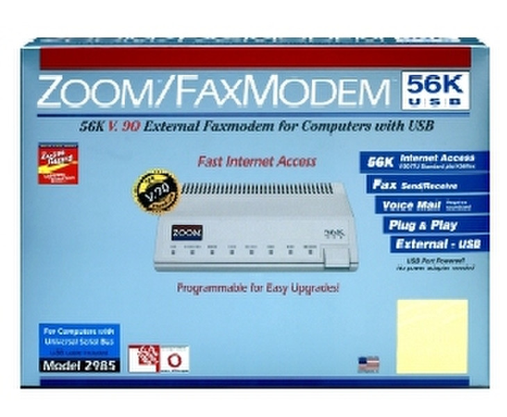 Zoom FaxModem 56K USB 56кбит/с модем