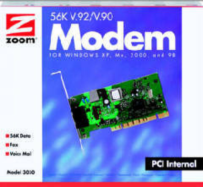 Zoom 56K V.92/V.90 Softmodem 56Kbit/s modem