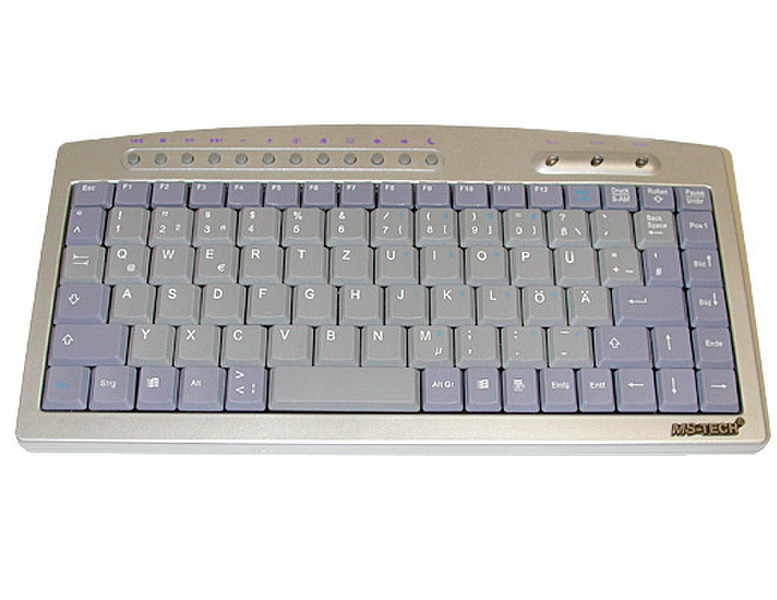 MS-Tech LT-300U Mini Keyboard USB+PS/2 keyboard