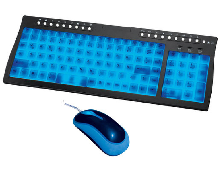 MS-Tech LT-210 Keyboard & Mouse PS/2 Tastatur