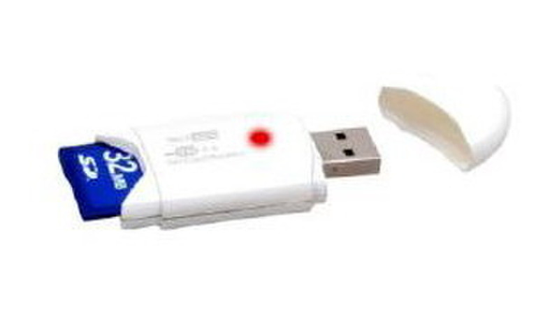 Techsolo TCR-100 USB 2.0 Белый устройство для чтения карт флэш-памяти