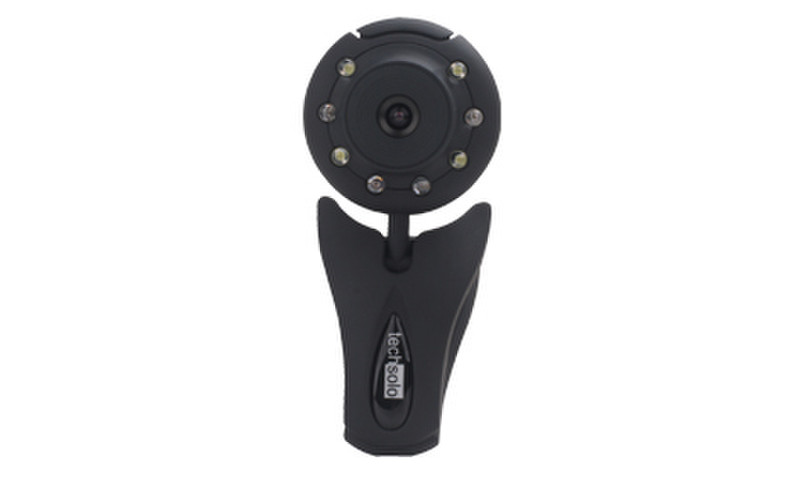 Techsolo TCA-4870 USB 2.0 Webcam 1.3МП 1600 x 1200пикселей Черный вебкамера