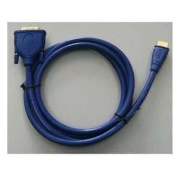 ITB 2m HDMI/DVI-D M/M 2m HDMI DVI-D Blue video cable adapter