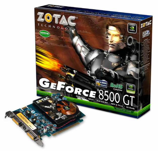 Zotac GeForce 8600 GT 256Mb DVI Active GeForce 8600 GT GDDR3