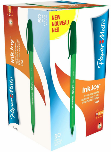 Papermate InkJoy 100 Stick pen Зеленый 50шт