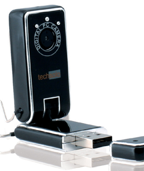 Techsolo TCA-4850 Notebook Webcam 800 x 600пикселей Черный, Cеребряный вебкамера