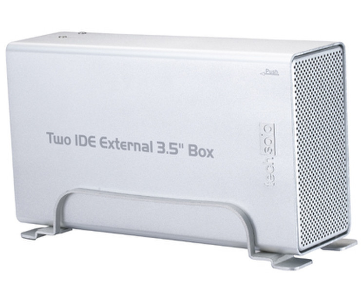 Techsolo TMR-4000 2x HDD Box 3.5Zoll Silber