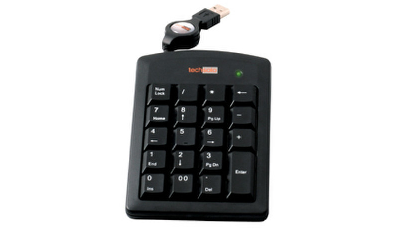Techsolo TK-03 Num-Pad USB Черный клавиатура