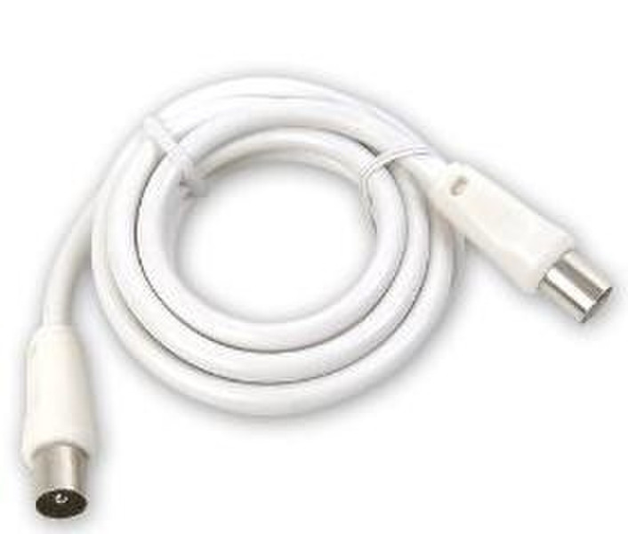 Kraun KR.Y2 1.5м F F Белый коаксиальный кабель