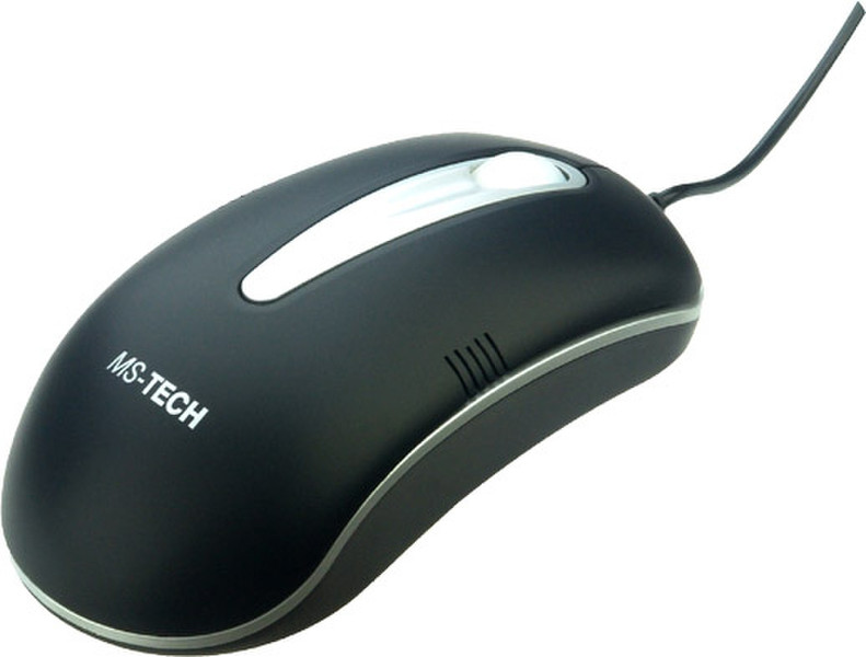 MS-Tech SM-57 Optical Mouse PS/2 Optisch 800DPI Schwarz Maus