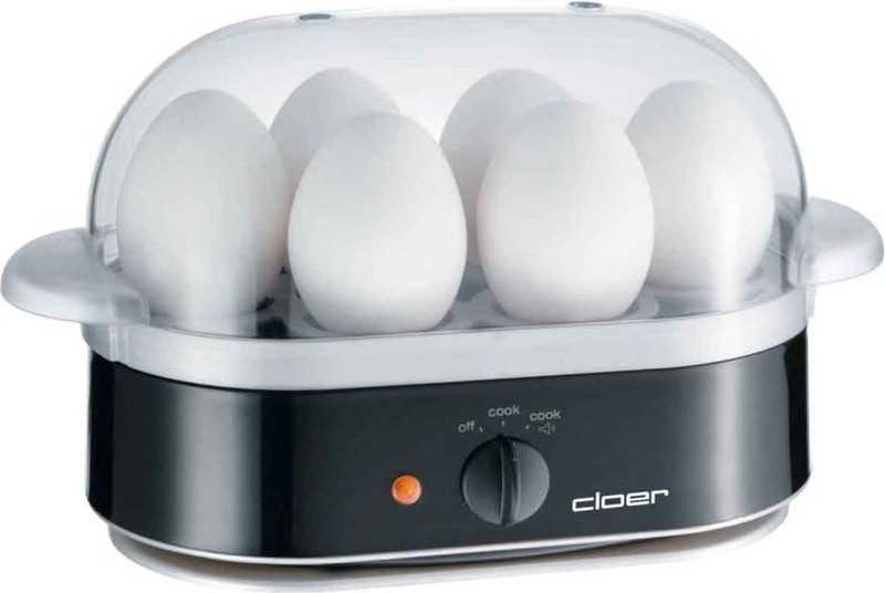 Cloer 6090 6eggs 400W Black egg cooker