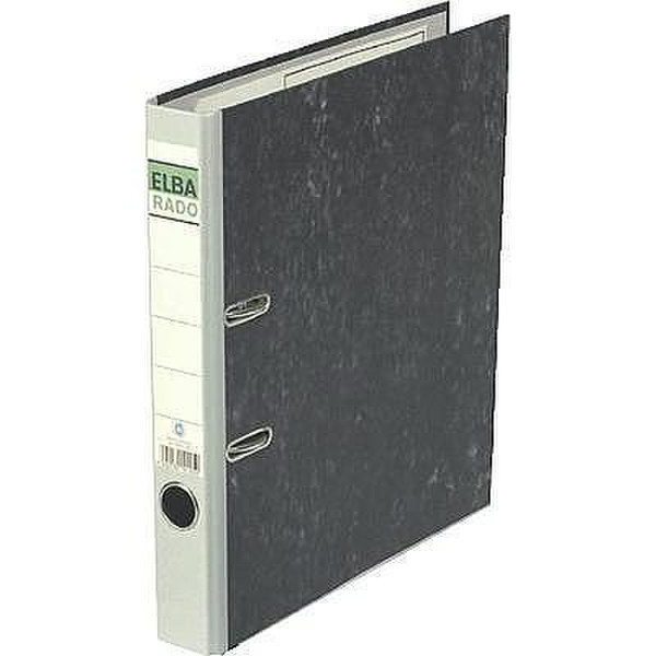 Elba Rado Aluminium,Cardboard Black,Grey ring binder