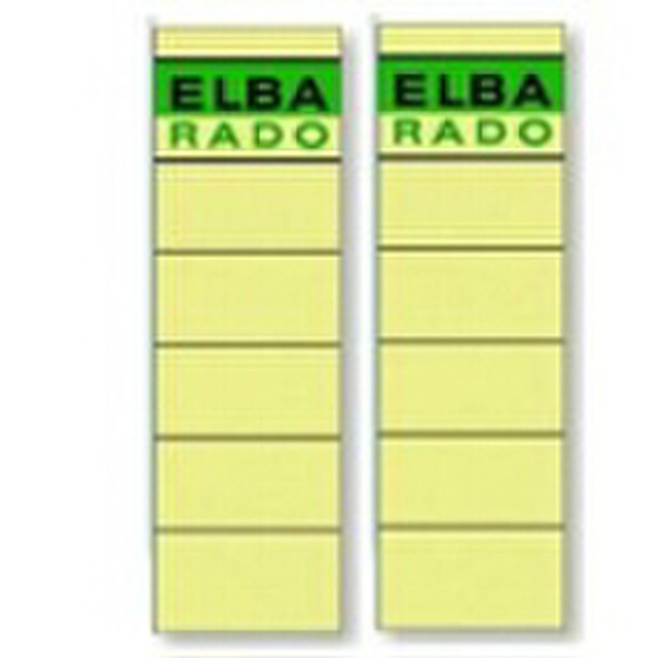 Elba Spine Label for Lever Arch Files 190 x 59 mm Buff Multicolour 10pc(s) self-adhesive label