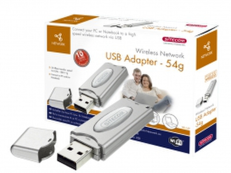 Sitecom Wireless Network USB Adapter 54 g 54Mbit/s Netzwerkkarte