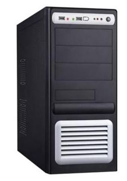 Eurocase ML 5435 CARODO 400S7 Midi-Tower 400W Black,Silver computer case