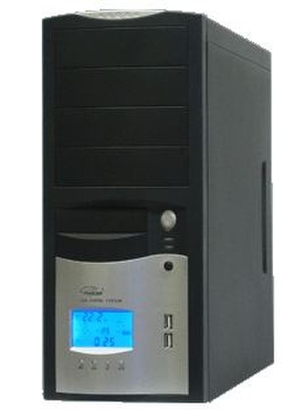 Eurocase ML 5412 CARODO 400W Midi-Tower 400W Black,Silver computer case