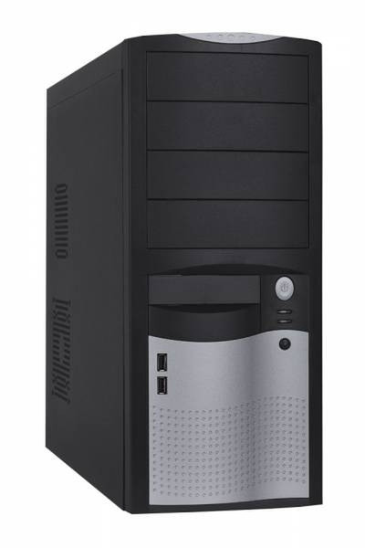 Eurocase ML 5410 CAROHO 400S7 Midi-Tower 400W Black,Silver computer case