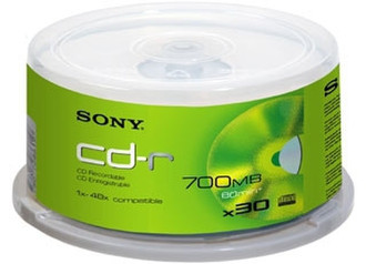 Sony CDQ 30 x CD-R - 700 MB ( 80min ) 48x - spindle CD-R 700MB