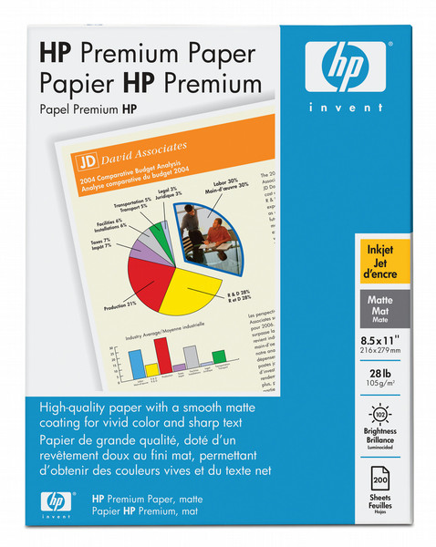 HP Premium Paper-200 sht/A4/210 x 297 mm Druckerpapier