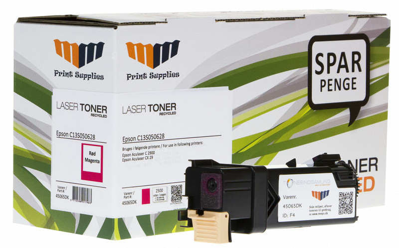 MM Magenta Laser Toner HC - Epson C13S050628 - For Epson AcuLaser C 2900 / CX 29 Toner 2500pages Magenta