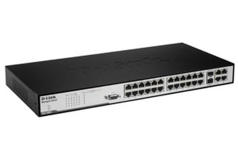 D-Link DES-3028 Managed L2 Power over Ethernet (PoE) 1U Black