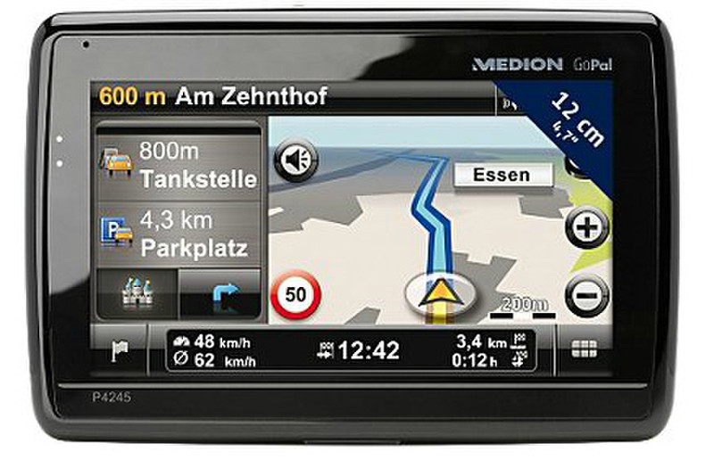Medion P4245 Tragbar / Fixiert 4.3Zoll TFT Touchscreen 175g Schwarz