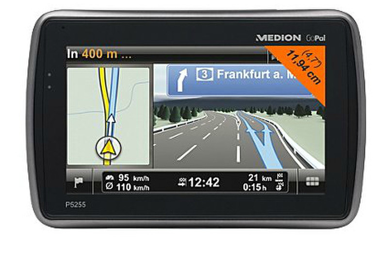 Medion P5255 Tragbar / Fixiert 4.7Zoll Touchscreen 180g Schwarz