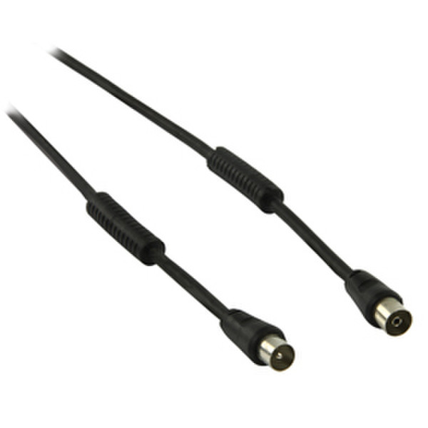 Valueline LVB3111 1m Coax Coax Black coaxial cable