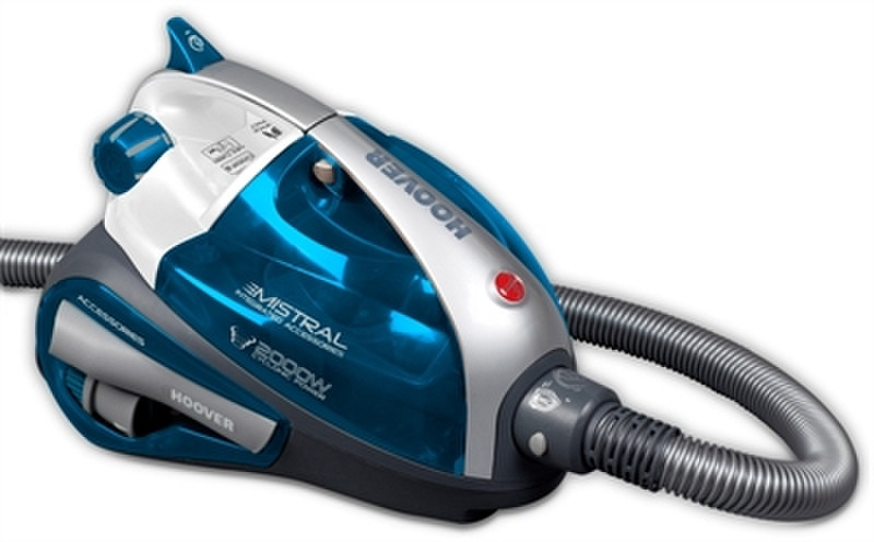 Hoover Mistral TMI 217 Zylinder-Vakuum 2l 2000W Blau, Weiß