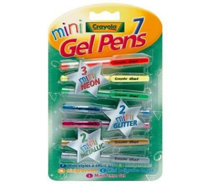 Crayola 7753 Capped Blue,Gold,Green,Pink,Red,Silver,Yellow 7pc(s)