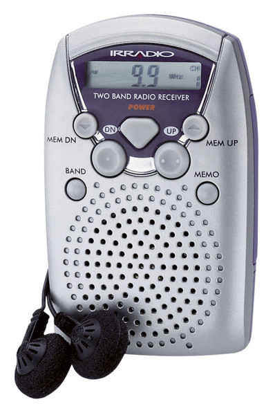 Irradio RS 60D Портативный Цифровой Cеребряный радиоприемник
