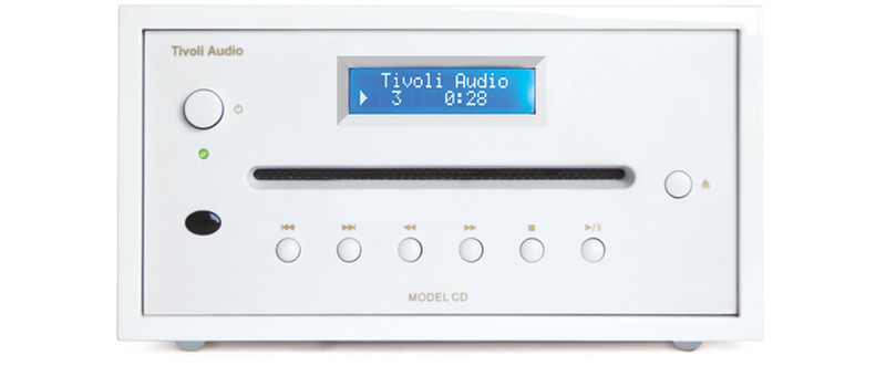 Tivoli Audio Frost White Collection Model HiFi CD player Weiß