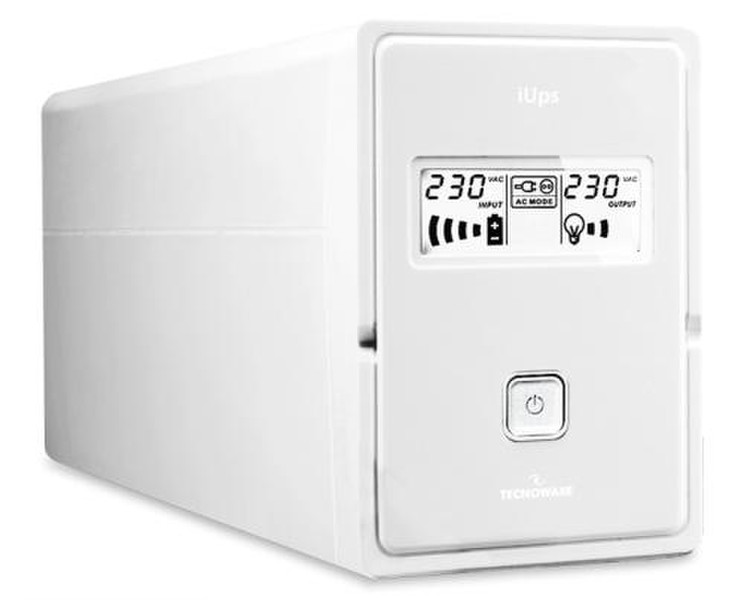 Tecnoware iUPS 900VA 900VA 2AC outlet(s) Compact White uninterruptible power supply (UPS)