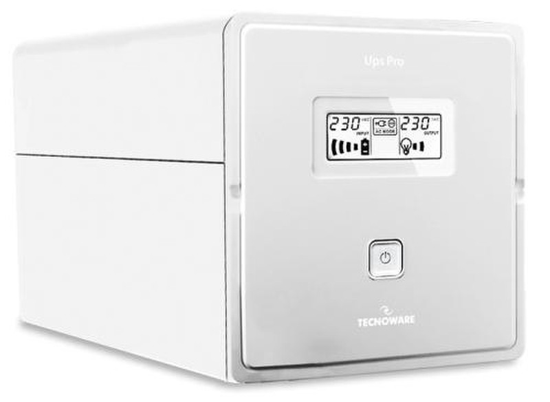 Tecnoware UPS Pro 1500VA 1500VA 4AC outlet(s) Compact White uninterruptible power supply (UPS)