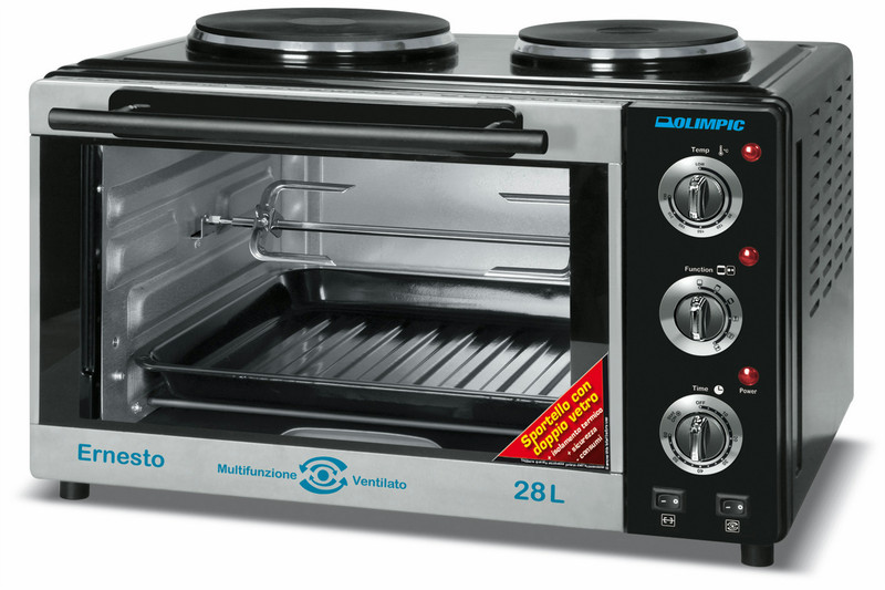 DPE Ernesto 28L Electric 28L 2000W Black,Stainless steel