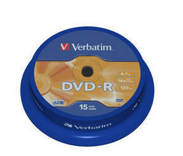 Verbatim DVD-R 16X 4.7GB 15pk 4.7GB DVD-R 15Stück(e)