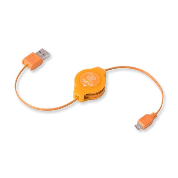 ReTrak EUCABLEMICOR 1м USB A Micro-USB A Оранжевый кабель USB