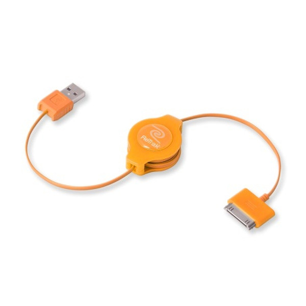 ReTrak EUIPODUSBOR 1м USB A Apple 30-p Оранжевый кабель USB