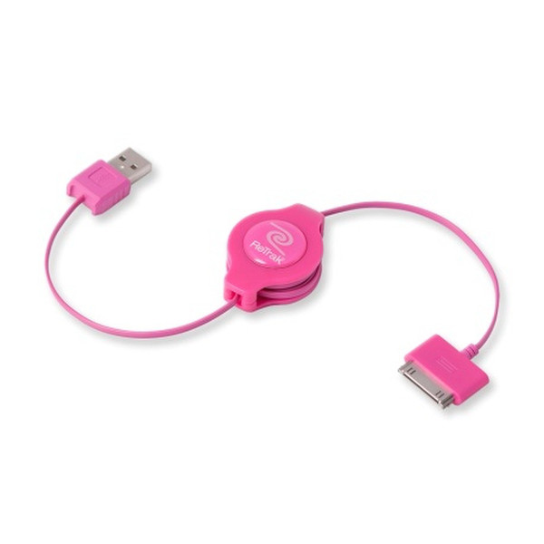 ReTrak EUIPODUSBPK 1м USB A Apple 30-p Розовый кабель USB