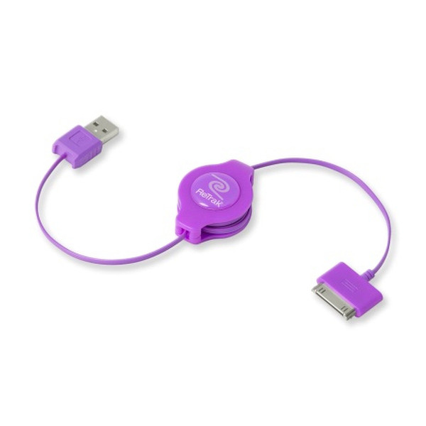 ReTrak EUIPODUSBRL 1m USB A Apple 30-p Violett USB Kabel