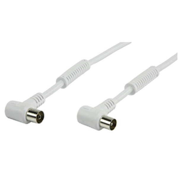 Valueline CX 120DB0.75H 0.75m Coax Coax White coaxial cable