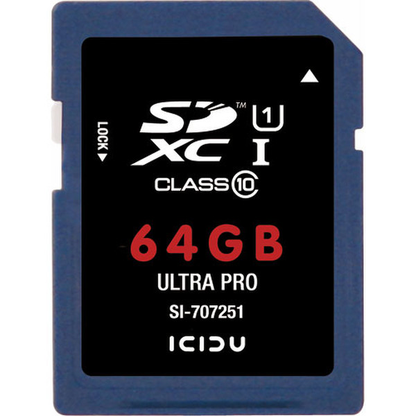 ICIDU Secure Digital Ultra Pro 64GB 64ГБ SDXC Class 10 карта памяти