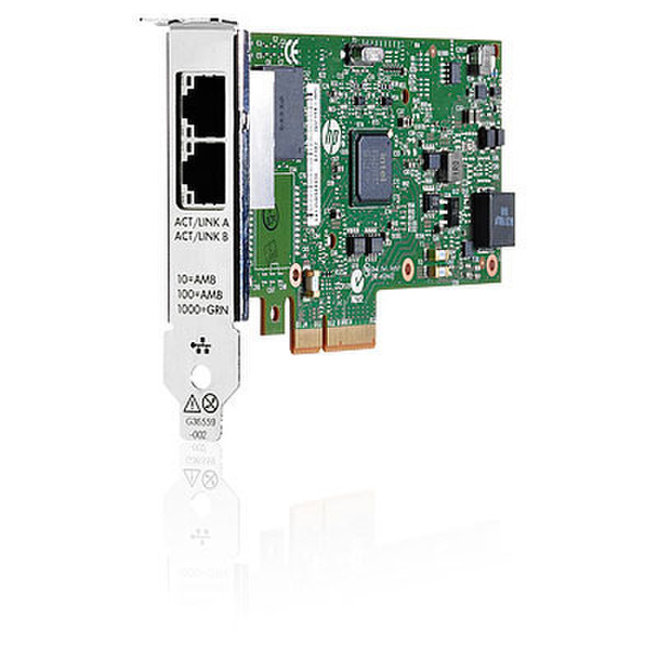 Hewlett Packard Enterprise Ethernet 1Gb 2-port 361T Внутренний Ethernet 1000Мбит/с сетевая карта