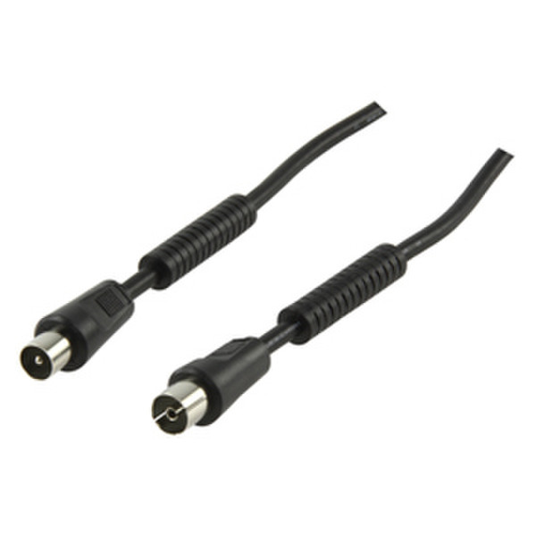 Valueline CX100 1.5/B 1.5m Coax Coax Black coaxial cable