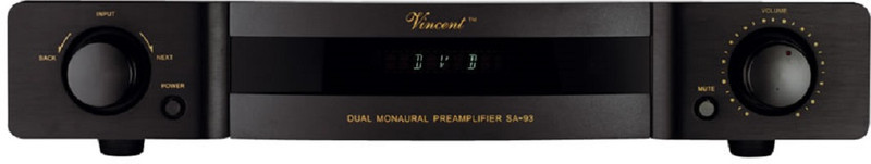 Vincent SA-93 Plus Home Wired Black audio amplifier